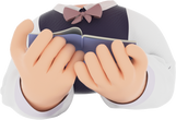 3D People Reading Book Hand Casual Body Gesture 