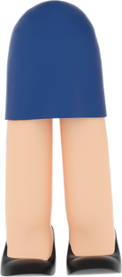 3D People Woman Body Skirt 