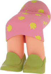3D People Woman Body Skirt 