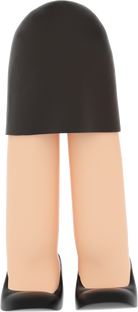 3D People Body Skirt Attire